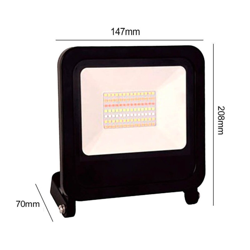 Proyector LED RGB+CCT 30W Smart WIFI TUYA IP65