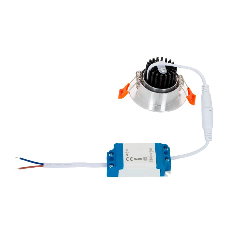 3W Silver COB LED Adjustable recessed Spot Downlight 330Lm