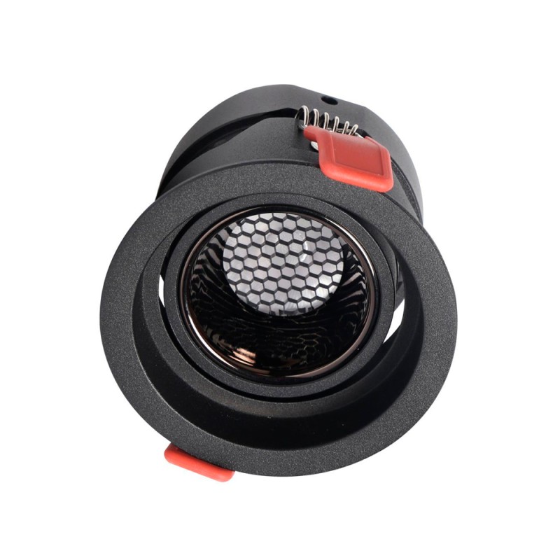 Faretto da incasso LED 5 a 12W nero CCT Selezionabile UGR11 1200Lm