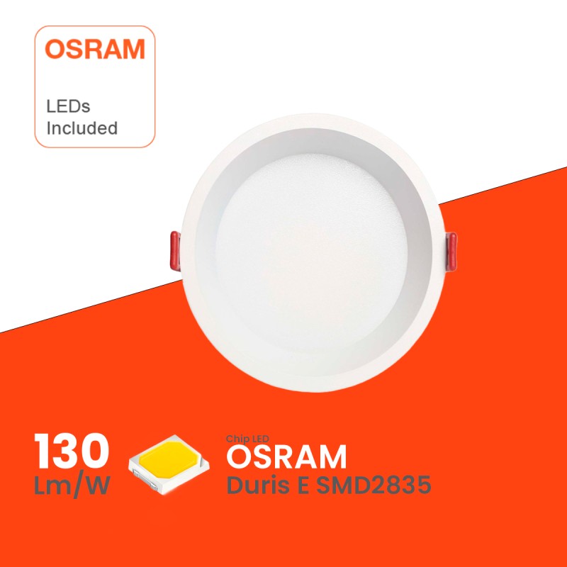 Foco empotrable LED 8W CCT Seleccionable chip OSRAM UGR17 IP54 880Lm