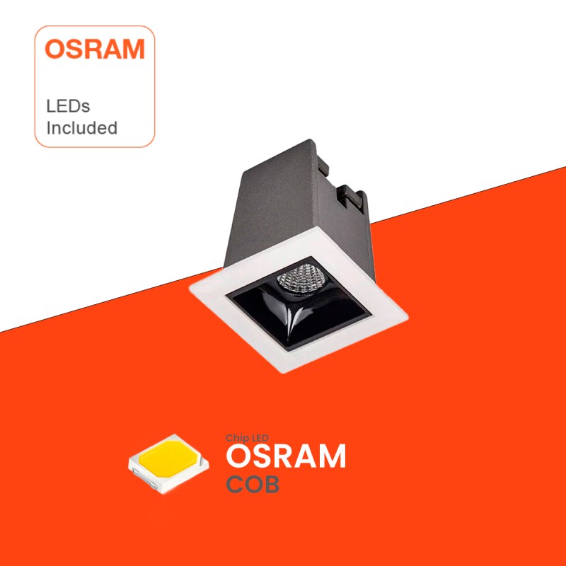Spot encastrable LED mini 2W puce OSRAM 15º UGR17 160Lm