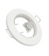 Pack 2 uni - Anneau Encastrable Rond Fixe Blanc pour ampoule LED GU10/MR16