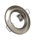 Pack 2 uni - Anneau Encastrable Fixe Rond Nickel pour ampoule LED GU10/MR16