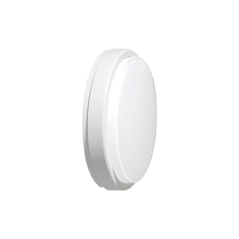 Plafón LED exterior 12W circular blanco IP54 960Lm