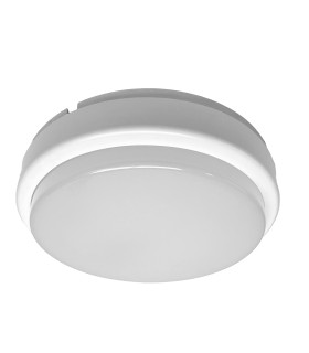 Plafón LED exterior 12W circular blanco IP54 960Lm