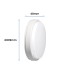 12W IP54 Circular LED Ceiling Light White 960Lm