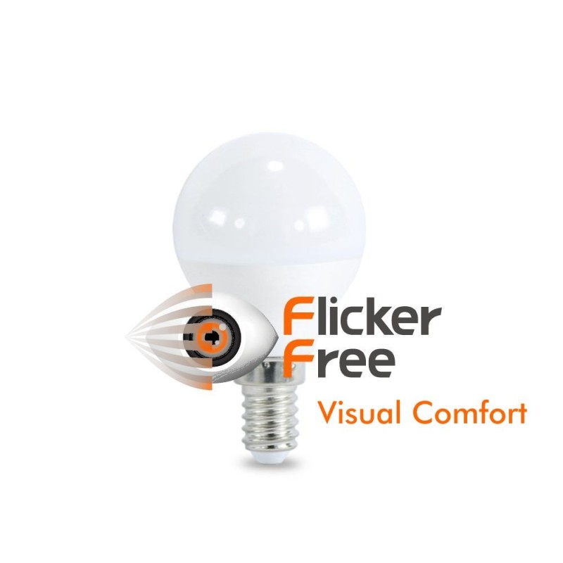 E14 G45 LED Spherical Bulb 6W with OSRAM Chip 600Lm