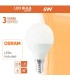 E14 G45 LED Spherical Bulb 6W with OSRAM Chip 600Lm
