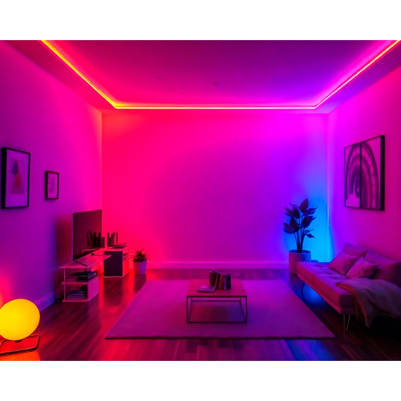 24V 15W/m IP20 RGB COB 840 LED/m LED Strip - 5m coil