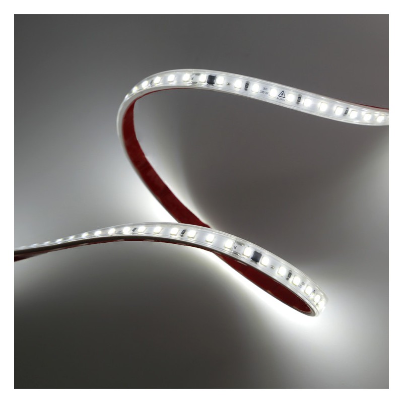 Tira LED SMD 230V 8W 120LED/m 800Lm/m IP65