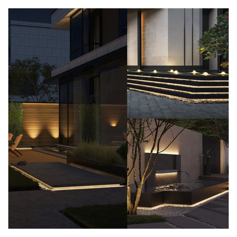 Tira LED SMD 230V 8W 120LED/m 800Lm/m IP65