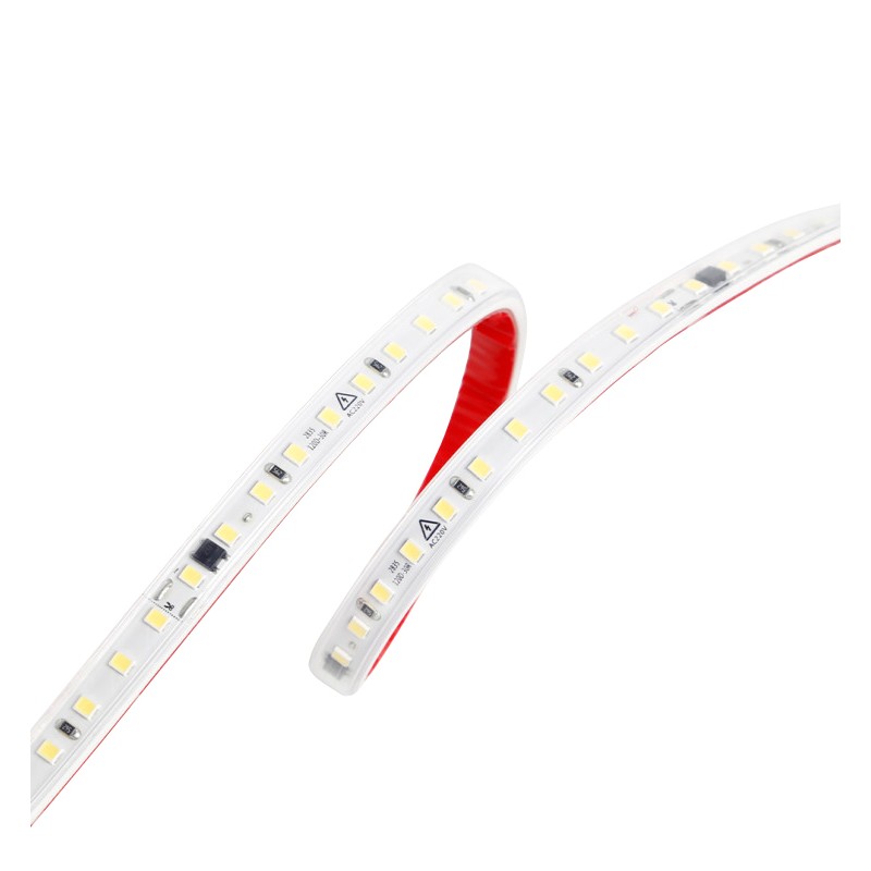 Tira LED SMD 230V 8W 120LED/m 800Lm/m IP65