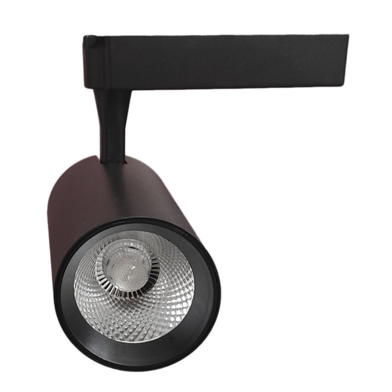 Spot LED rail monophasé noir 30W BridgeLux CCT Sélectionnable 3900Lm blanc