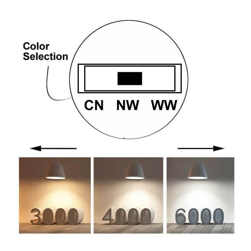 Faretto LED binario monofase 30W BridgeLux CCT Selezionabile 48º3900Lm nero