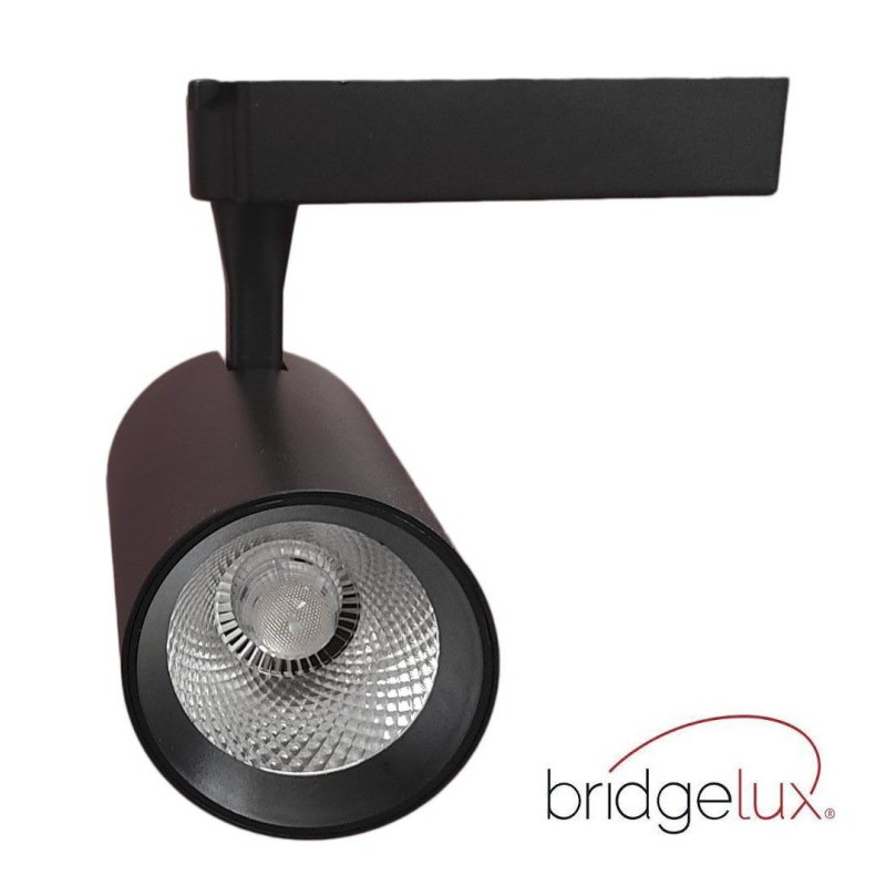 Faretto LED binario monofase 30W BridgeLux CCT Selezionabile 48º3900Lm nero