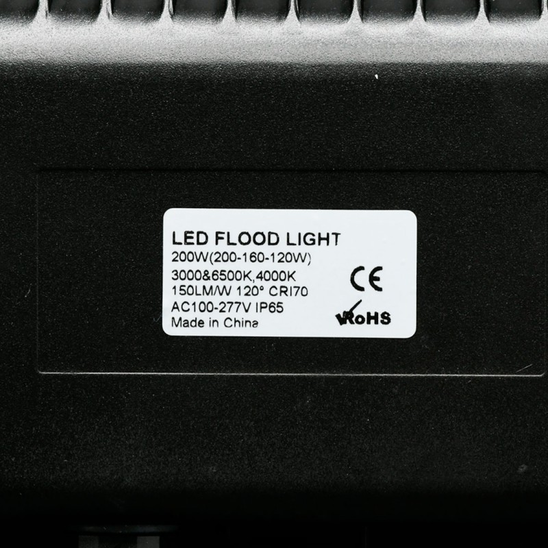 Projecteur LED Extérieur Professionnel 100W CCT Sélectionnable LUMILEDS/SOSEN 15.000Lm IP66