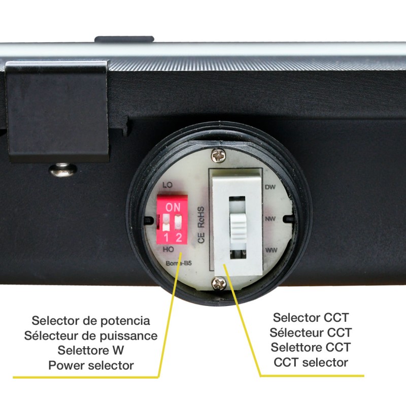 Projecteur LED Extérieur Professionnel 100W CCT Sélectionnable LUMILEDS/SOSEN 15.000Lm IP66