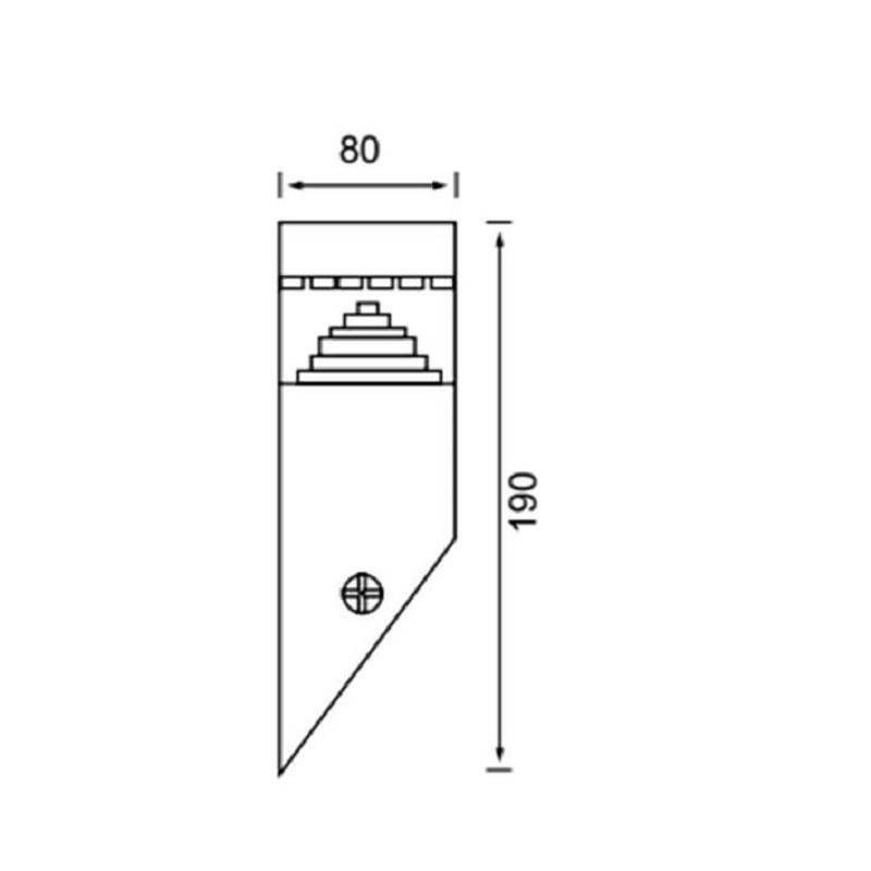 Aplique LED BONN 8W para exterior IP44