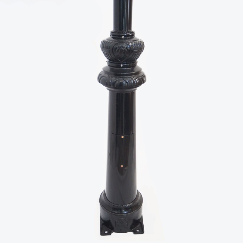 VILLA black Column for street lighting and LED lampadaires 3.2m