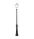 VILLA black Column for street lighting and LED lampadaires 3.2m
