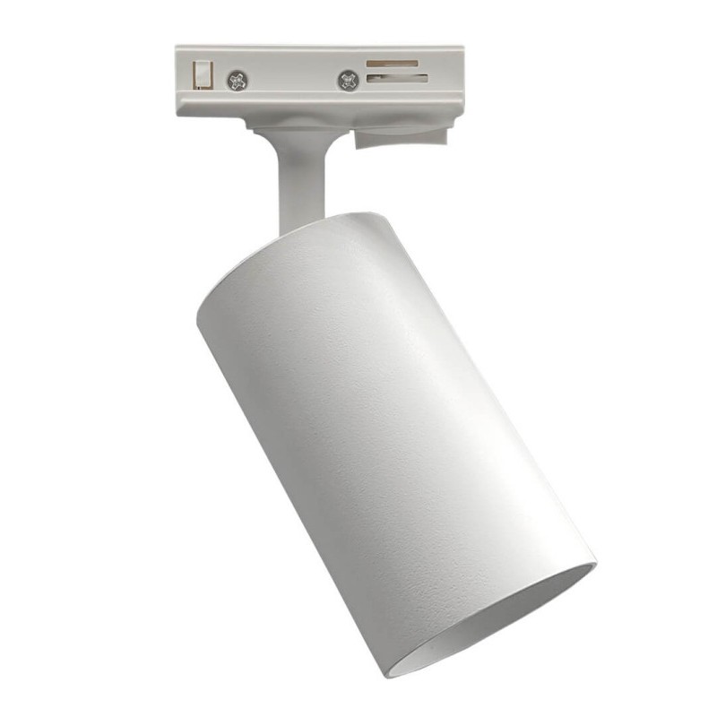 Foco de carril monofásico para bombilla LED GU10