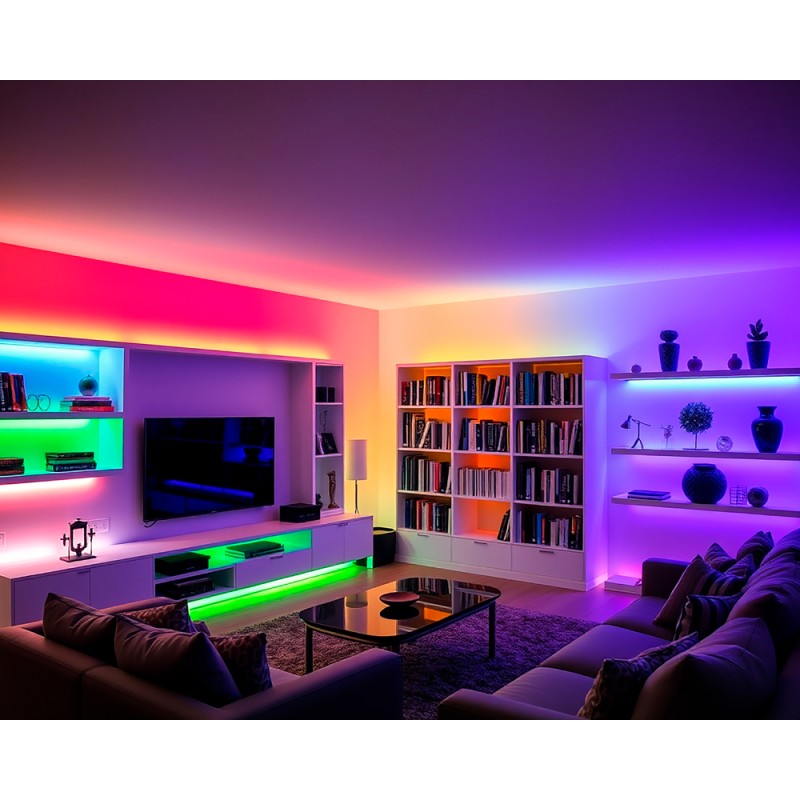 Ruban LED COB PRO RGB 24V IP67 15W/m 840LED/m