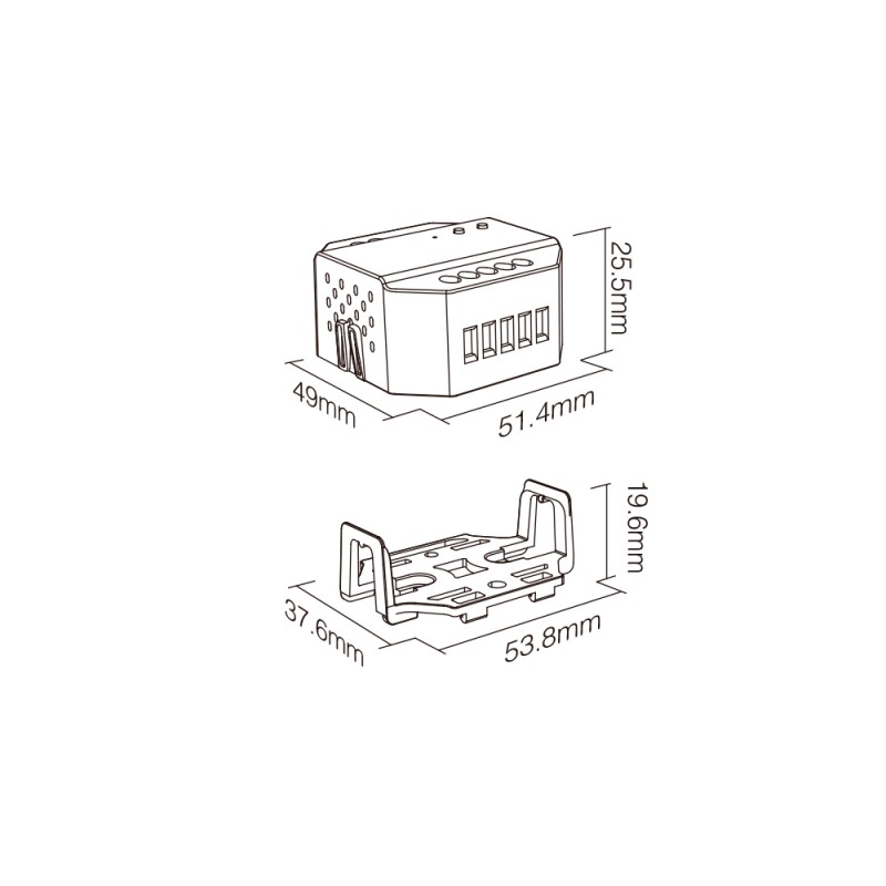 Dimmer TRIAC MiBoxer TRI-C1WR (WiFi + 2.4G + Push)