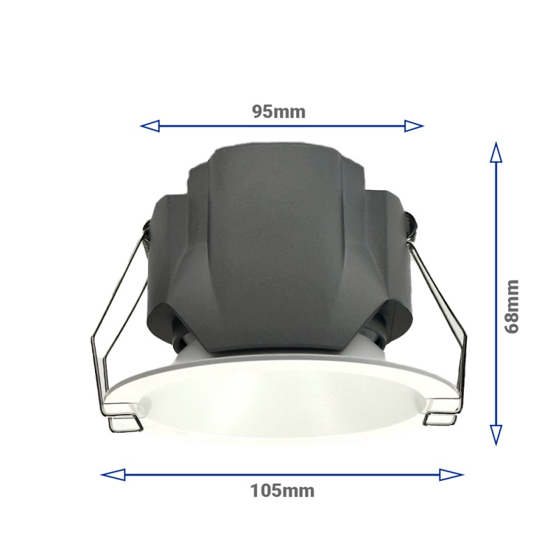 Faretto LED da incasso LUXO 18W CCT selezionabile IP65 2080Lm per bagni e cucine