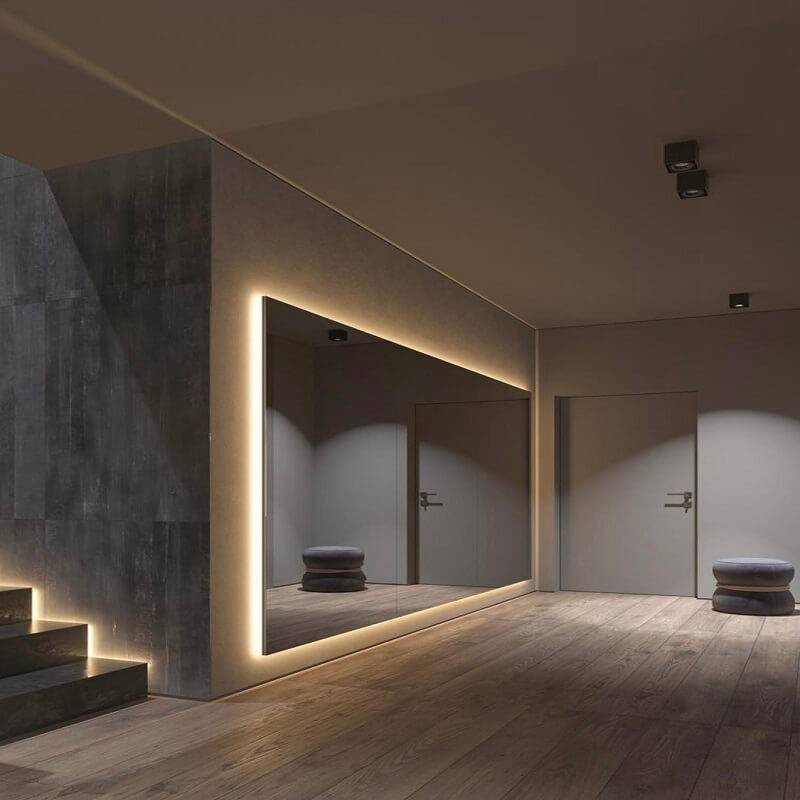 Perfil tira LED Superficie Gris 17x15mm - 2 metros