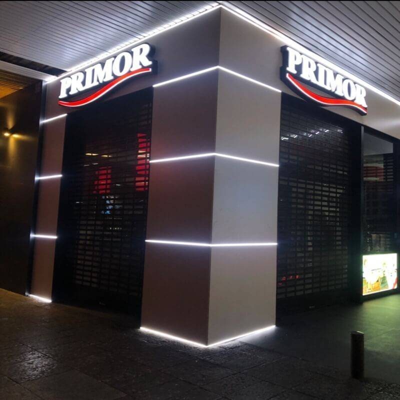 Profilo da incasso Bianco 24x7 per striscia LED - 2 metri