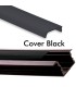 Profil encastrable aluminium noir 24x15mm Diffuseur noir pour ruban LED - 2 mètres