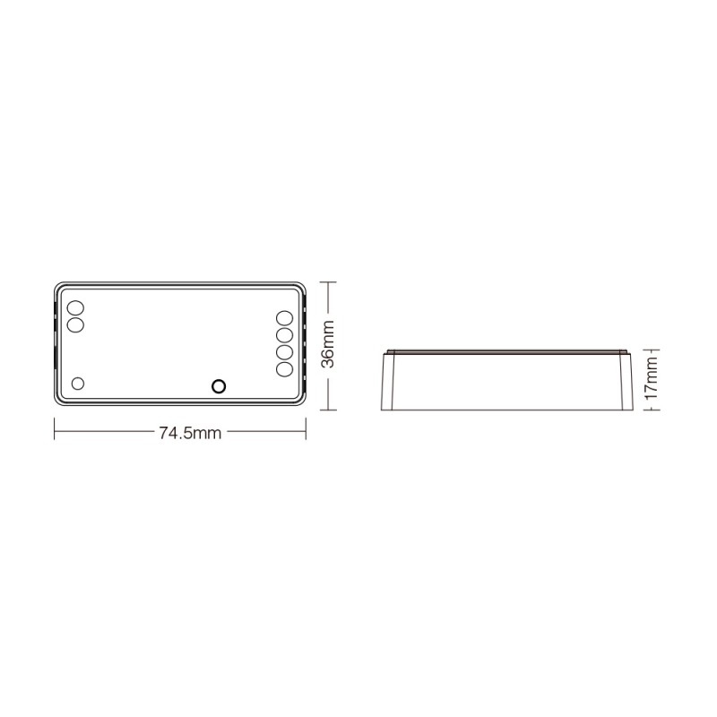 Contrôleur ruban LED CCT Double Blanche 12/24 V CC 2,4 G MiBoxer FUT035S