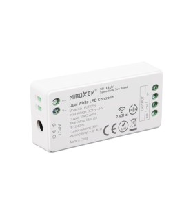 Controlador tira LED CCT Dual White 12/24V DC 2.4G MiBoxer FUT035S