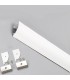Profilo Alluminio CORNISA BIANCO 17x43mm per Striscia LED - 2 Metri