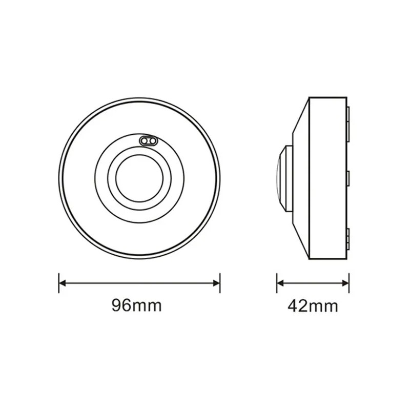 Sensor de movimiento superficie 360º radar-microondas IP20 300W