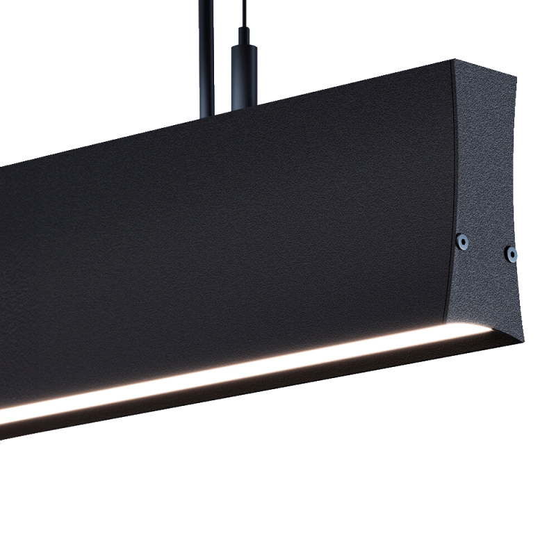 Lampada a sospensione lineare LED LOLA Nero 200cm
