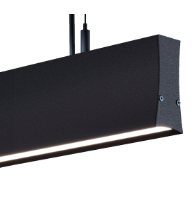 LOLA Black Pendant LED Linear Light 50cm
