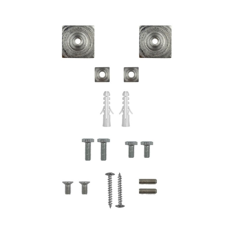 Suspension kit for white track rails - 3 meters