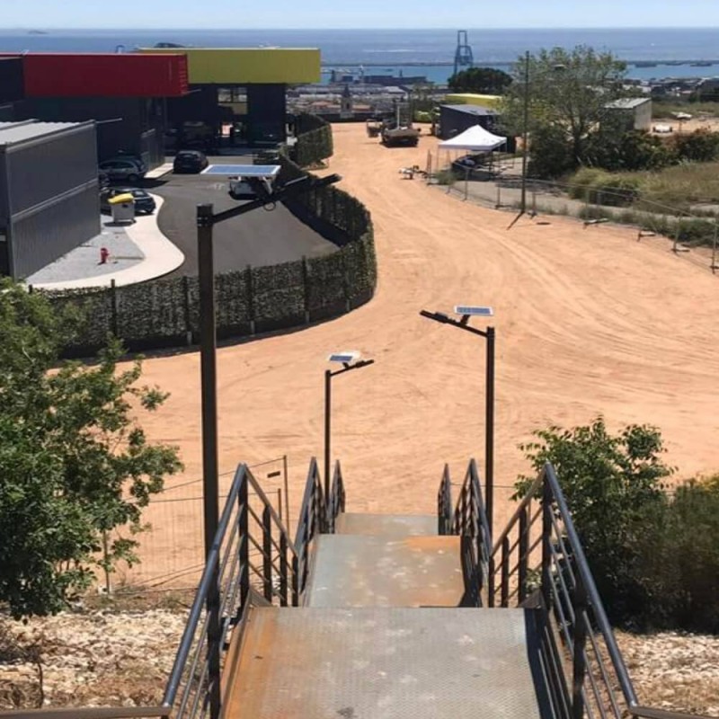 Farola LED SOLAR 60W ECO SANAN Programable 1750Lm