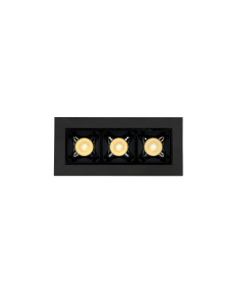 Spot encastré linéaire LED noir 5W CCT 24º UGR17