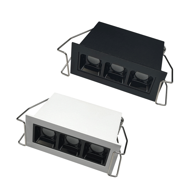 Foco empotrable lineal LED negro 5W CCT 24º UGR17