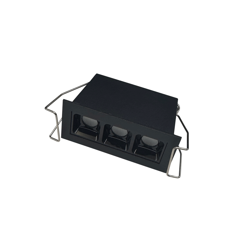 Foco empotrable lineal LED negro 5W CCT 24º UGR17