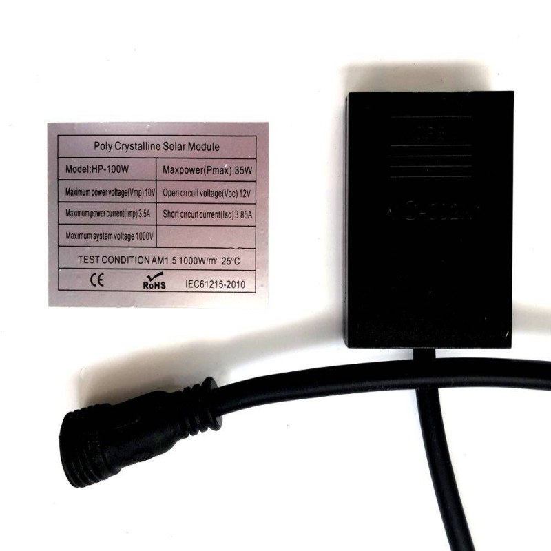 Farola LED solar ECO programable 100W SOLAR chip SANAN 2607Lm