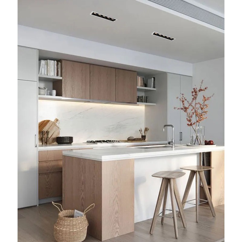 Faretto lineare da incasso LED bianco 5W 24º UGR17