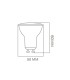 Ampoule LED GU10 5W 100° 450Lm