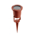 Spot jardin Rouge rouille piquet pour ampoules LED GU10 - ampoule incluse