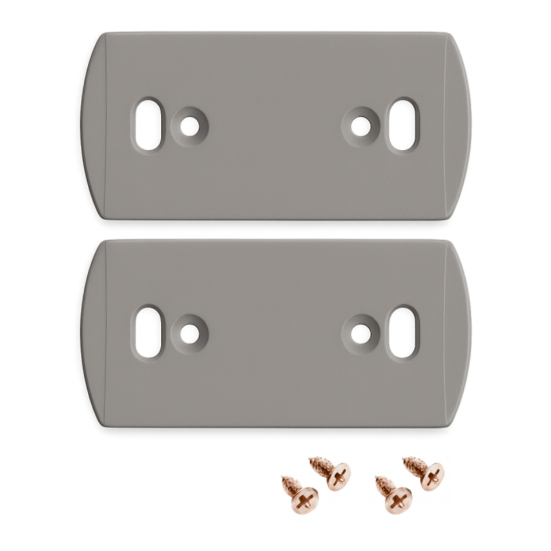 Pack de 2 tapas finales para perfil Gris UP&DOWN bañador de pared