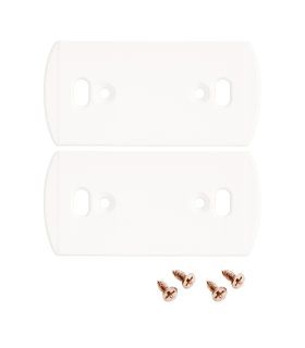 Pack of 2 end caps for White UP&DOWN Wall washer profile