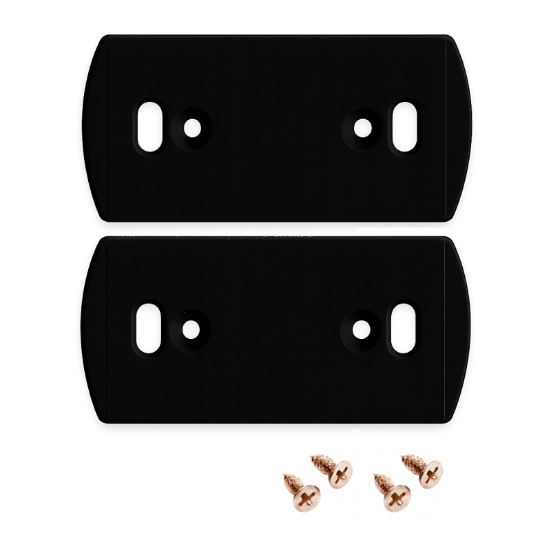 Pack x2 tappi terminali per profilo Lavapareti Up&Down Nero