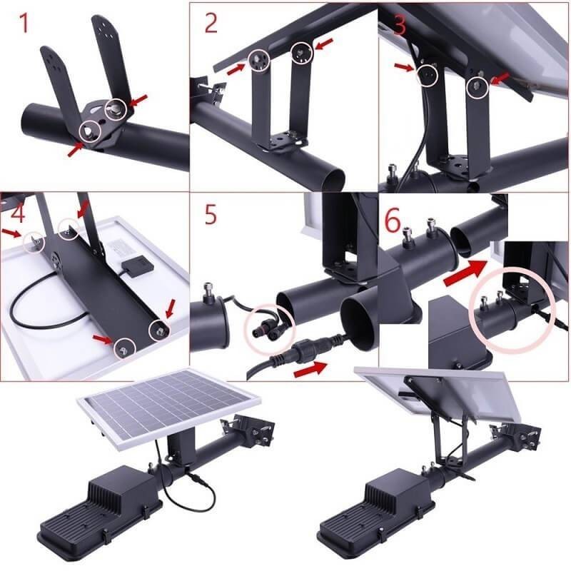 Farola LED 100W SOLAR ECO SANAN Programable Premium LED - 14
